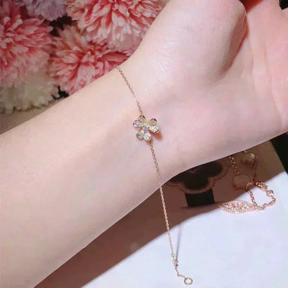 [Regal Jewels]FRIVOLE GOLD FLOWER DIAMOND BRACELET