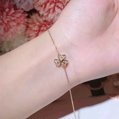 [Regal Jewels]FRIVOLE GOLD FLOWER DIAMOND BRACELET