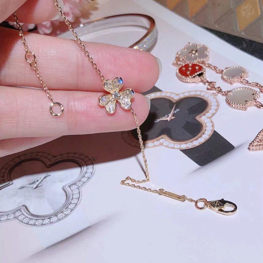 [Regal Jewels]FRIVOLE GOLD FLOWER DIAMOND BRACELET