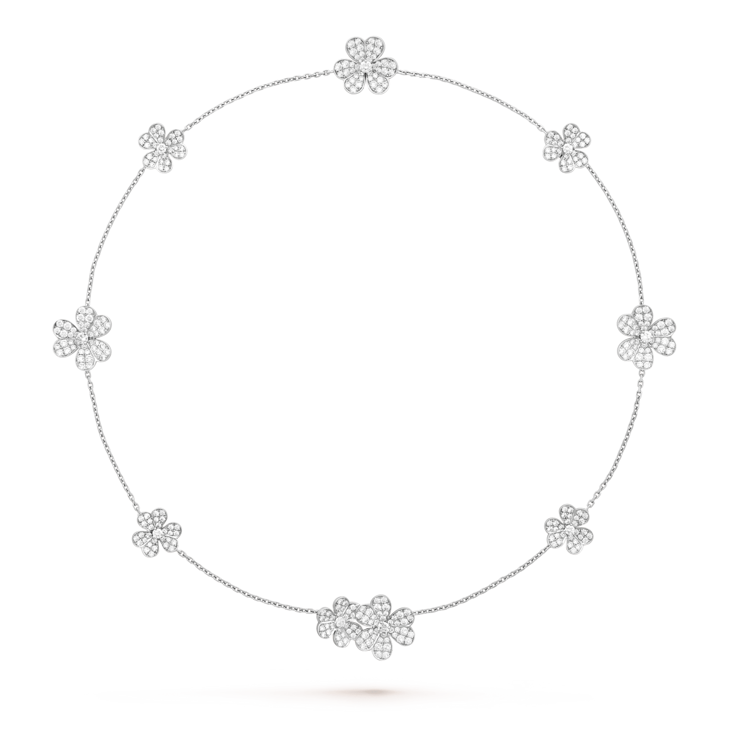 [Regal Jewels]FRIVOLE SILVER 9 FLOWERS NECKLACE