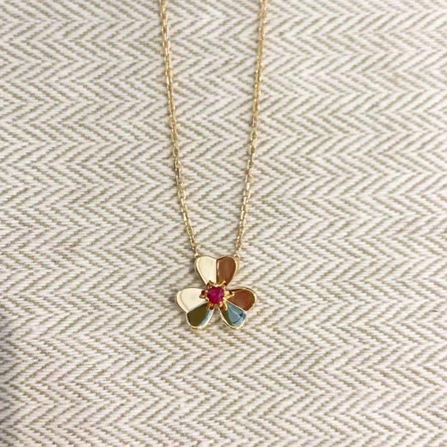 [Regal Jewels]FRIVOLE GOLD FLOWER NECKLACE