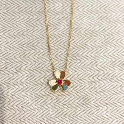 [Regal Jewels]FRIVOLE GOLD FLOWER NECKLACE