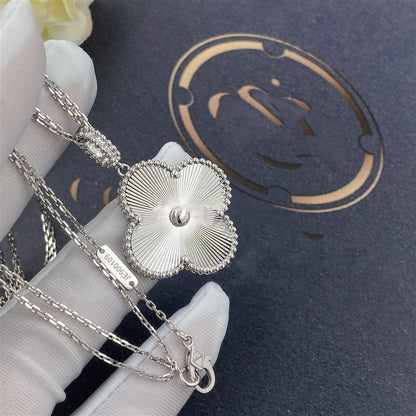[Regal Jewels]CLOVER 25MM SILVER BIG CLOVER NECKLACE