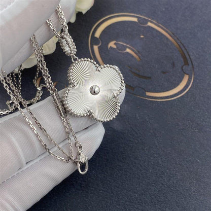[Regal Jewels]CLOVER 25MM SILVER BIG CLOVER NECKLACE