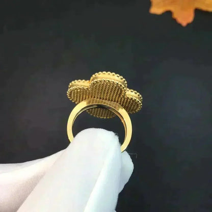 [Regal Jewels]CLOVER MALACHITE RING