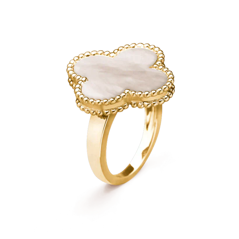 [Regal Jewels]CLOVER WHITE MOP RING