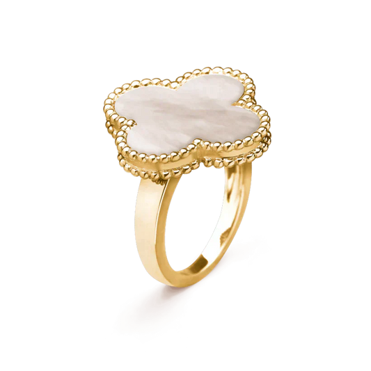 [Regal Jewels]CLOVER WHITE MOP RING