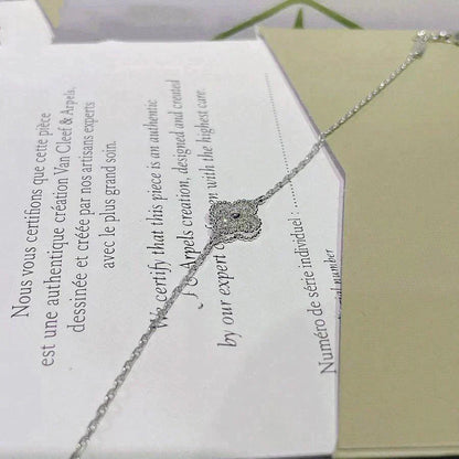 [Regal Jewels]CLOVER  SINGLE FLOWER BRACELET SILVER