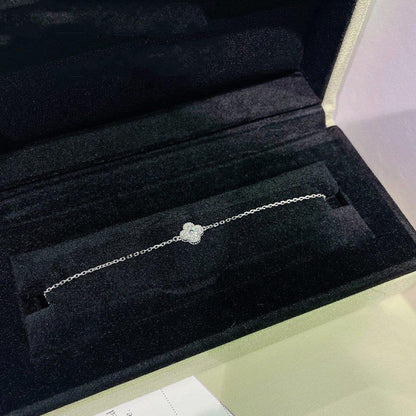 [Regal Jewels]CLOVER  SINGLE FLOWER BRACELET SILVER