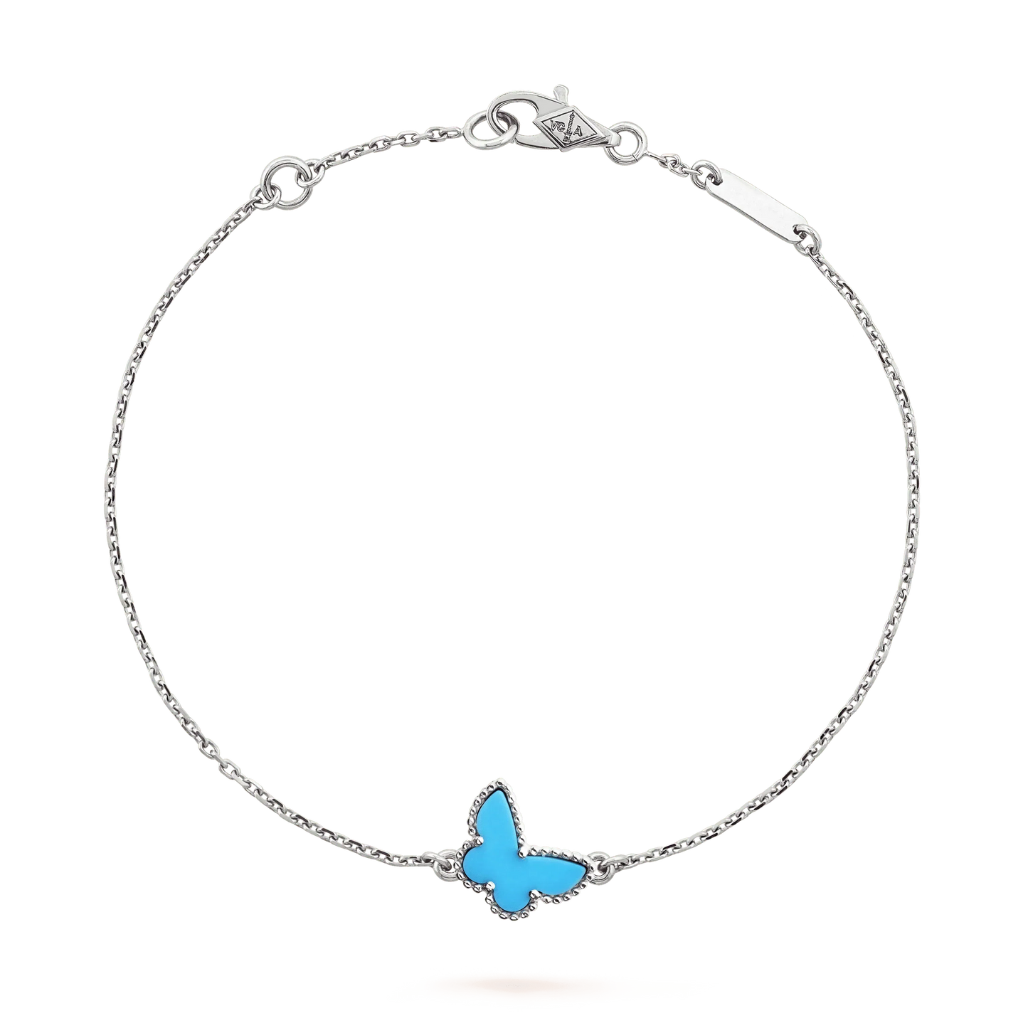 [Regal Jewels]BUTTERFLY TURQUOISE BUTTERFLY BRACELET SILVER