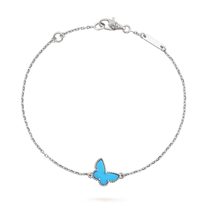 [Regal Jewels]BUTTERFLY TURQUOISE BUTTERFLY BRACELET SILVER
