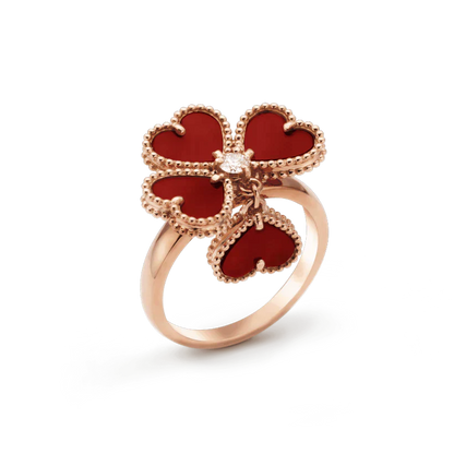 [Regal Jewels]SWEET CLOVER CARNELIAN RING