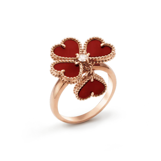 [Regal Jewels]SWEET CLOVER CARNELIAN RING