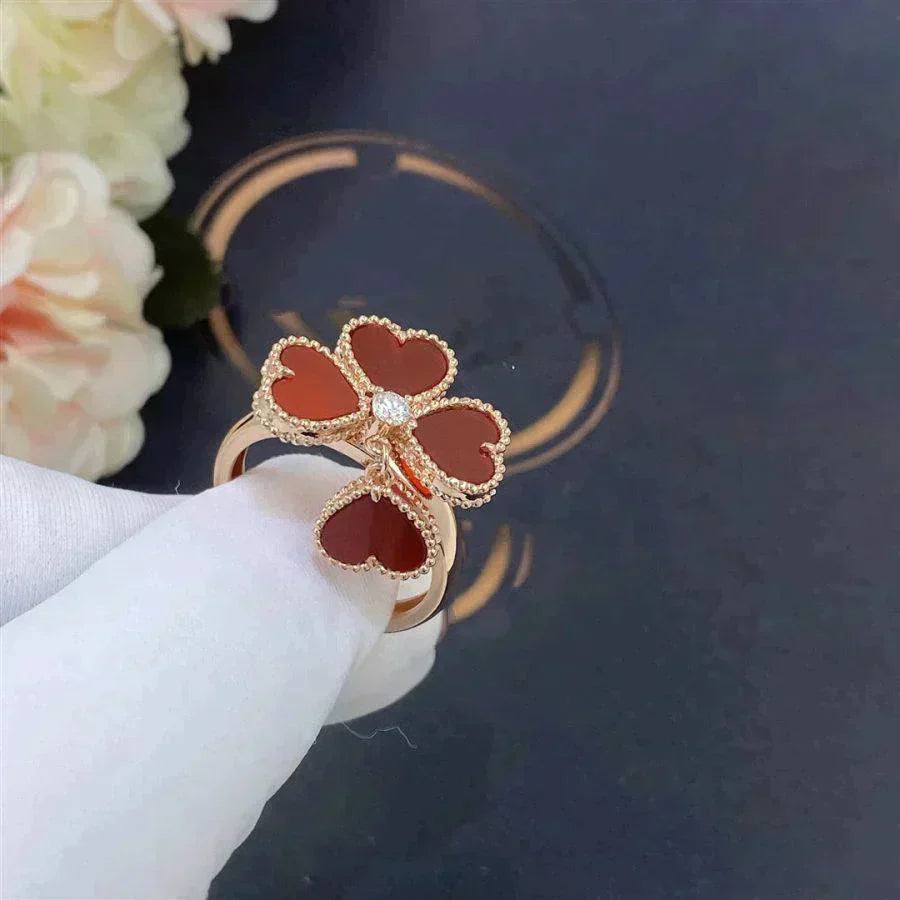 [Regal Jewels]SWEET CLOVER CARNELIAN RING