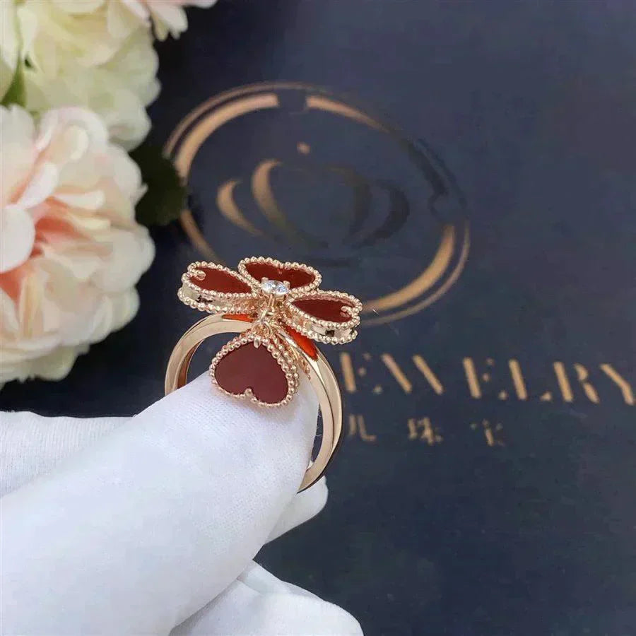 [Regal Jewels]SWEET CLOVER CARNELIAN RING