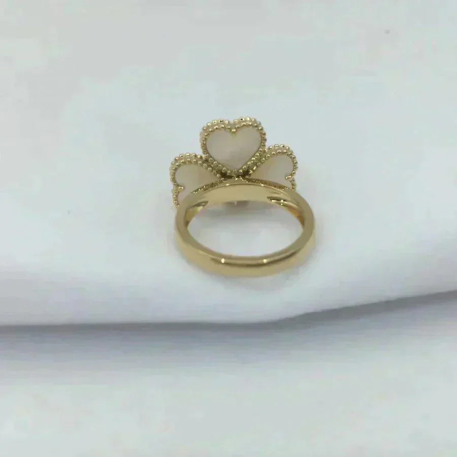 [Regal Jewels]SWEET CLOVER WHITE MOP RING