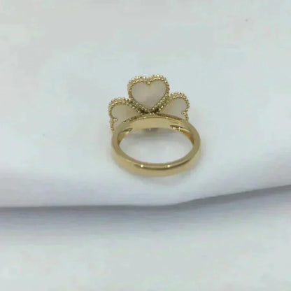 [Regal Jewels]SWEET CLOVER WHITE MOP RING
