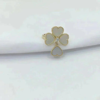 [Regal Jewels]SWEET CLOVER WHITE MOP RING