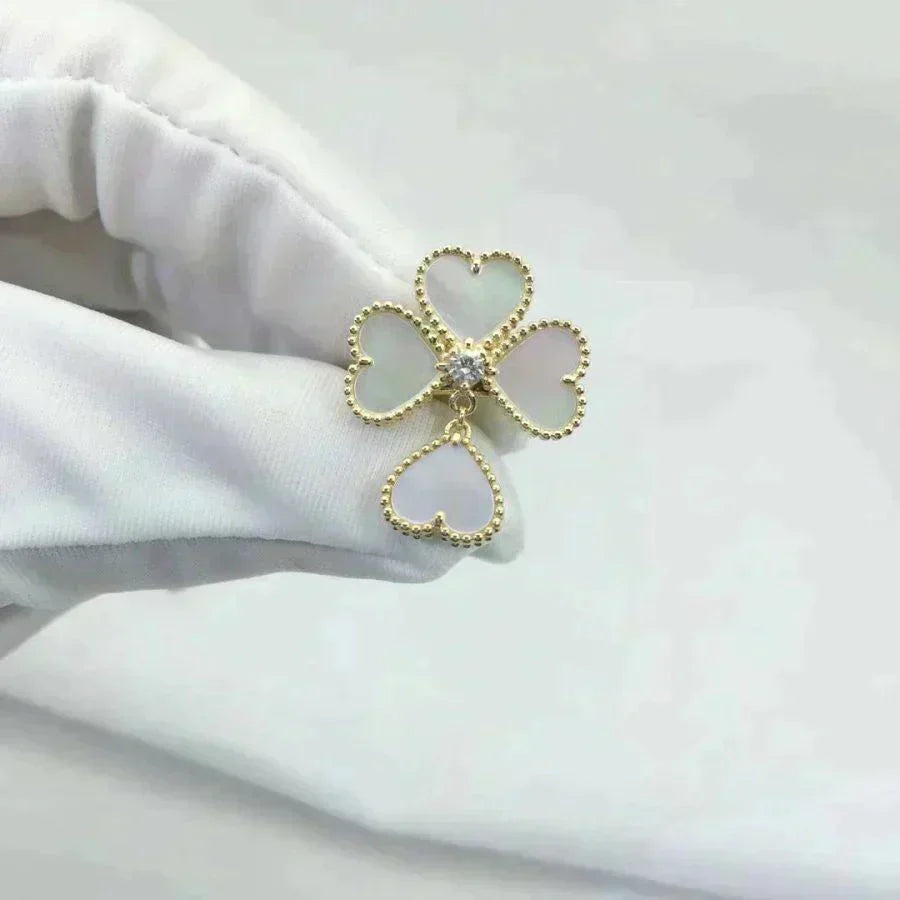 [Regal Jewels]SWEET CLOVER WHITE MOP RING