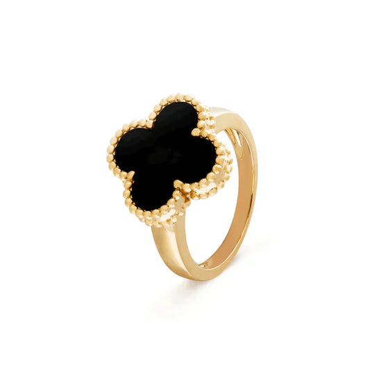[Regal Jewels]CLOVER ONYX RING