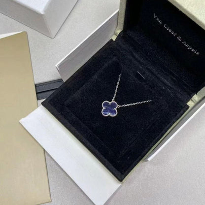 [Regal Jewels]CLOVER 15MM PIETERSITE NECKLACE SILVER