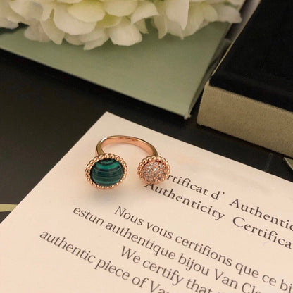 [Regal Jewels]PERLEE COULEURS DIAMOND ROSE GOLD BETWEEN THE FINGER RING