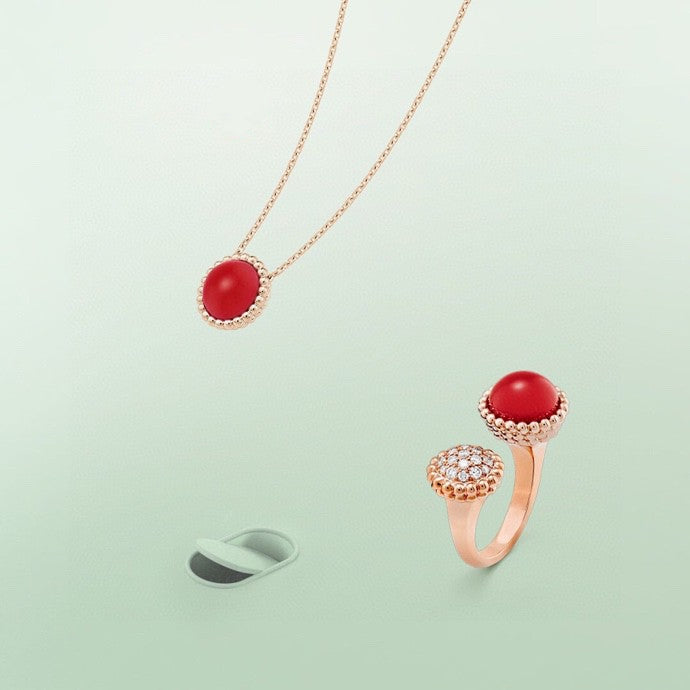 [Regal Jewels]PERLEE COULEURS DIAMOND ROSE GOLD BETWEEN THE FINGER RING