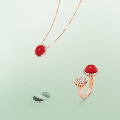 [Regal Jewels]PERLEE COULEURS DIAMOND ROSE GOLD BETWEEN THE FINGER RING