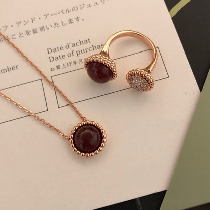 [Regal Jewels]PERLEE COULEURS DIAMOND ROSE GOLD BETWEEN THE FINGER RING