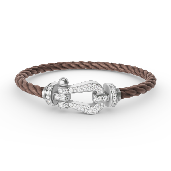 [Regal Jewels]FORCE LARGE HORSESHOE FULL DIAMOND BRACELET SILVER