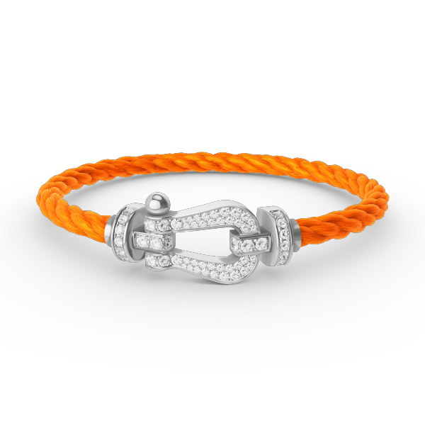 [Regal Jewels]FORCE LARGE HORSESHOE FULL DIAMOND BRACELET SILVER