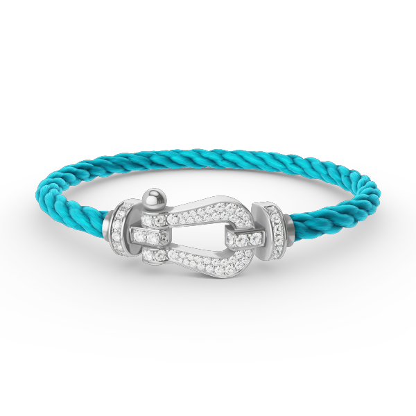 [Regal Jewels]FORCE LARGE HORSESHOE FULL DIAMOND BRACELET SILVER