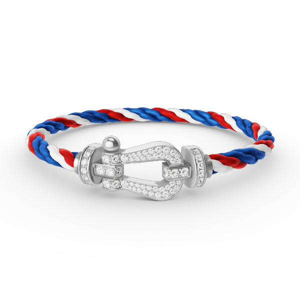 [Regal Jewels]FORCE LARGE HORSESHOE FULL DIAMOND BRACELET SILVER
