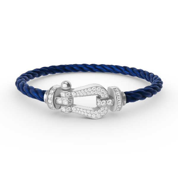 [Regal Jewels]FORCE LARGE HORSESHOE FULL DIAMOND BRACELET SILVER
