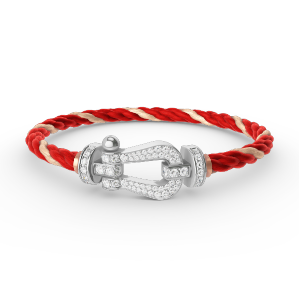 [Regal Jewels]FORCE LARGE HORSESHOE FULL DIAMOND BRACELET SILVER