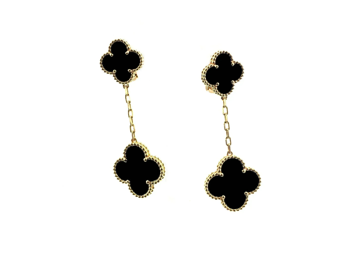 [Regal Jewels]CLOVER 2 MOTIFS  EARRINGS (MULTIPLE CHOICESC