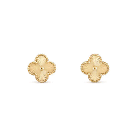 [Regal Jewels]CLOVER MEDIUM 1 MOTIFS LASER EARRINGS