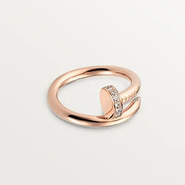 [Regal Jewels]JUSTE RING 2.65MM PINK GOLD DIAMOND
