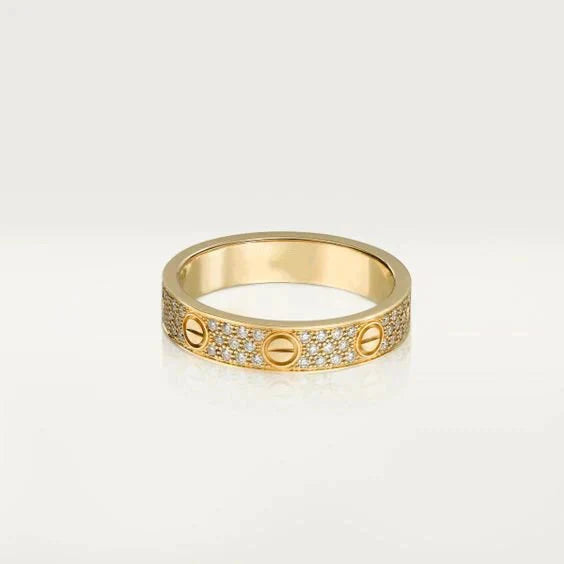 [Regal Jewels]LOVE RING 3.6MM DIAMOND PAVED