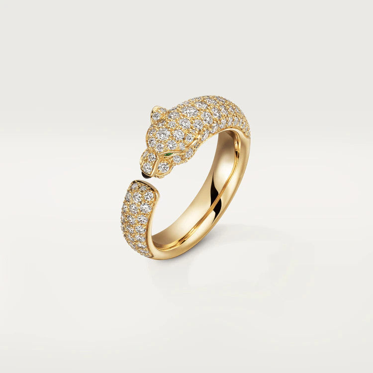 [Regal Jewels]PANTHERE PINK GOLD DIAMOND RING