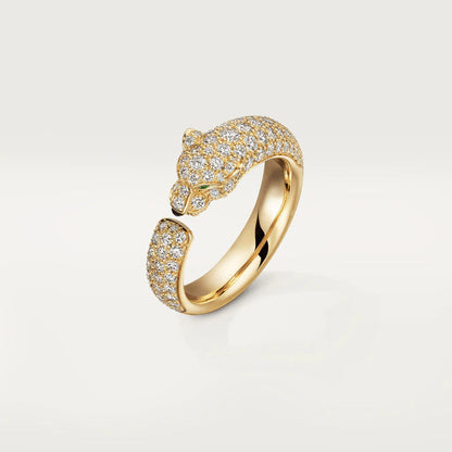 [Regal Jewels]PANTHERE PINK GOLD DIAMOND RING