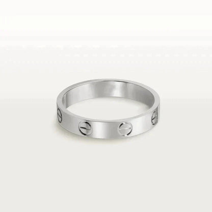[Regal Jewels]LOVE RING 4MM 1 DIAMOND SILVER