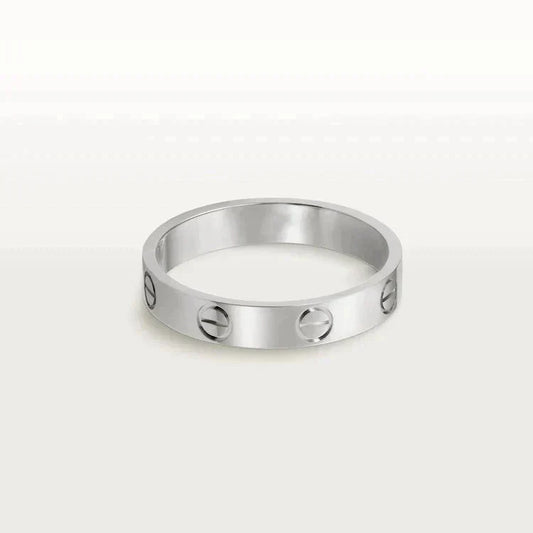 [Regal Jewels]LOVE RING 4MM 1 DIAMOND SILVER