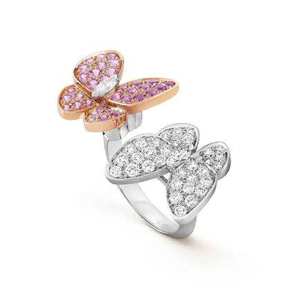 [Regal Jewels]TWIN BUTTERFLY DIAMOND RING