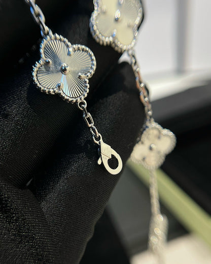 [Regal Jewels]CLOVER SILVER 5 MOTIFS BRACELET