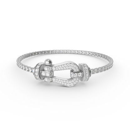 [Regal Jewels]FORCE  LARGE HORSESHOE FULL DIAMOND TENNIS BRACELET