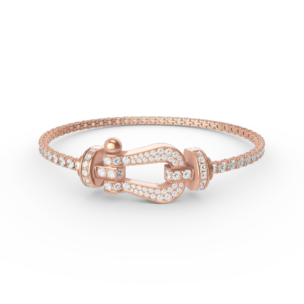 [Regal Jewels]FORCE  LARGE HORSESHOE FULL DIAMOND TENNIS BRACELET