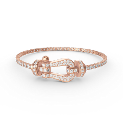 [Regal Jewels]FORCE  LARGE HORSESHOE FULL DIAMOND TENNIS BRACELET