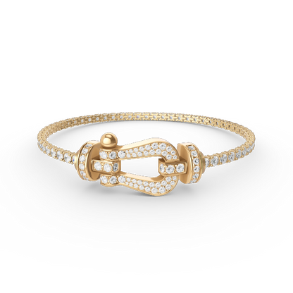 [Regal Jewels]FORCE  LARGE HORSESHOE FULL DIAMOND TENNIS BRACELET