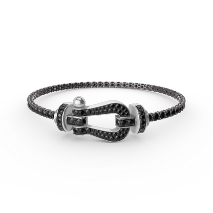 [Regal Jewels]FORCE  LARGE HORSESHOE FULL DIAMOND TENNIS BRACELET